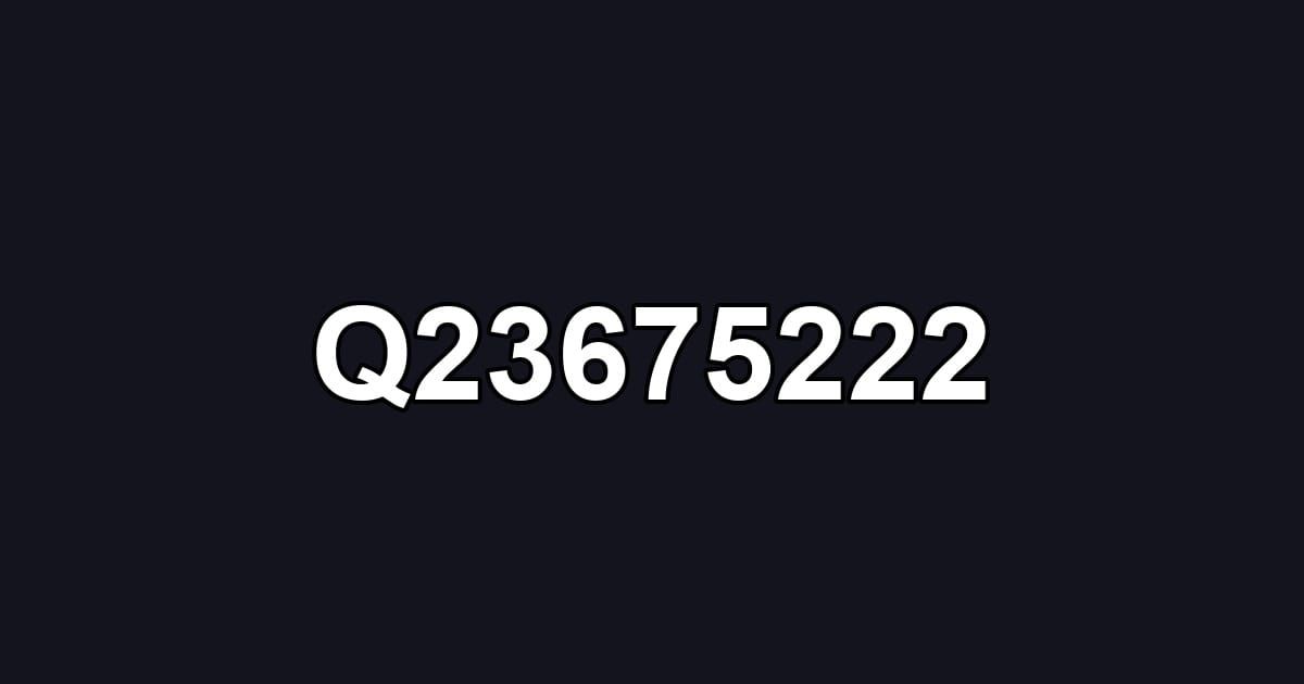 Q23675222
