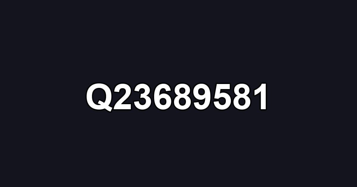 Q23689581