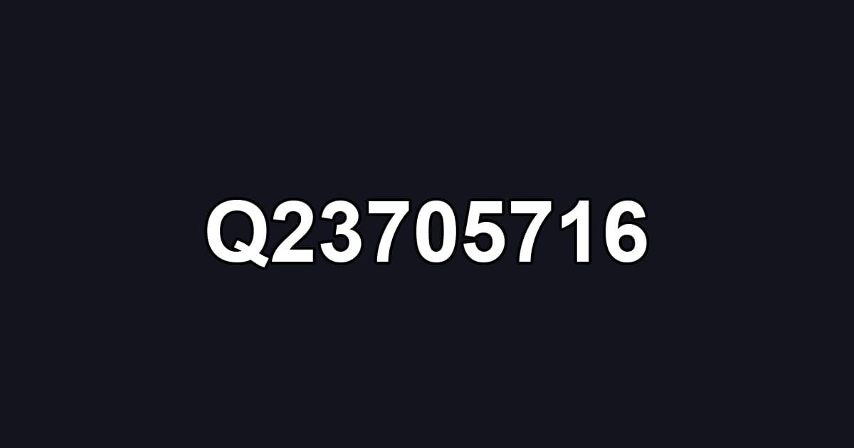 Q23705716