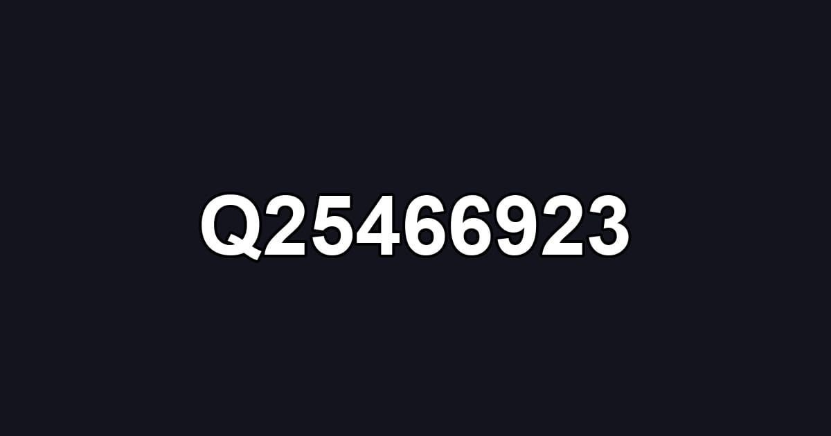 Q25466923