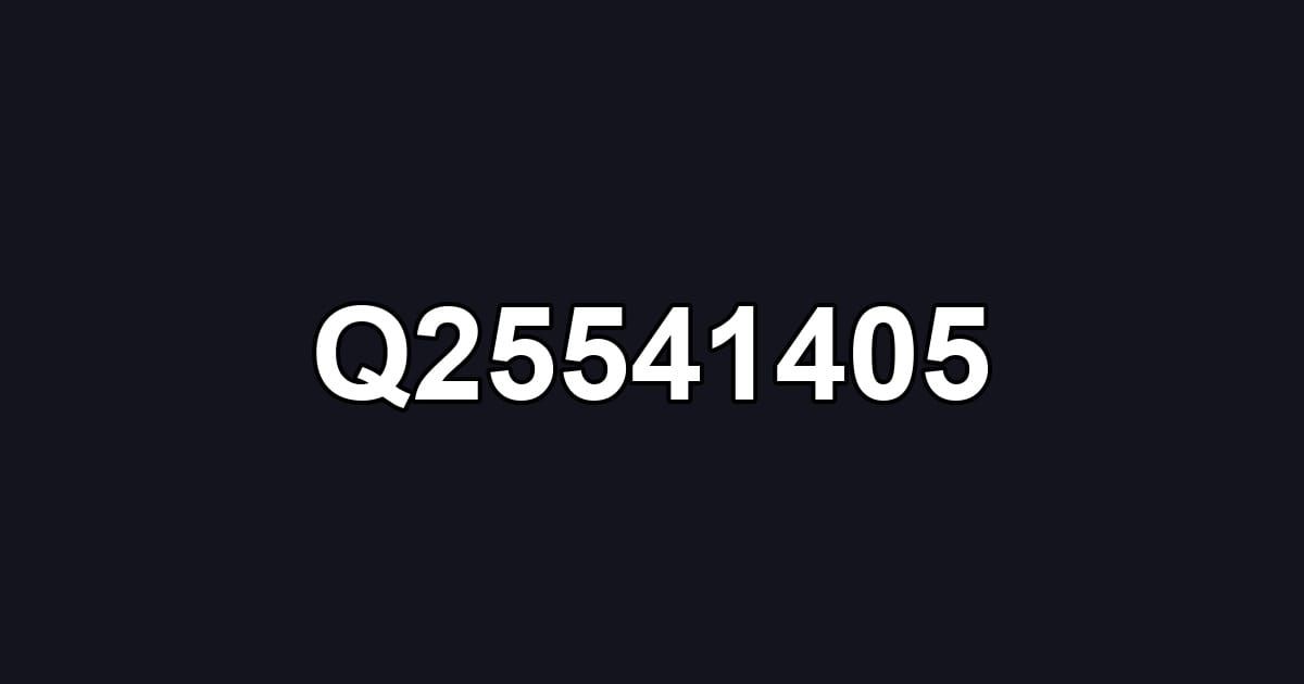 Q25541405