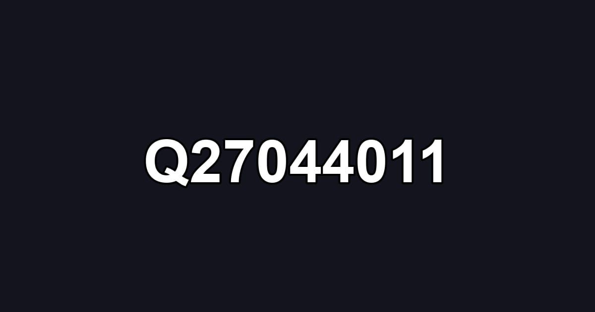 Q27044011