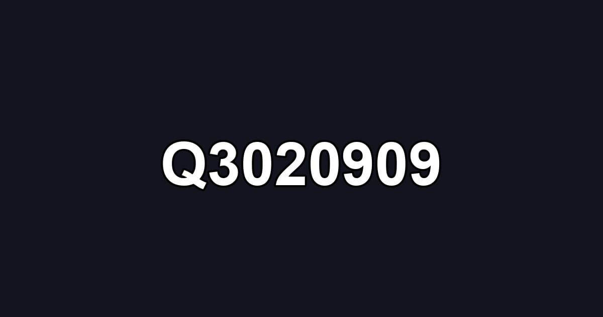 Q3020909