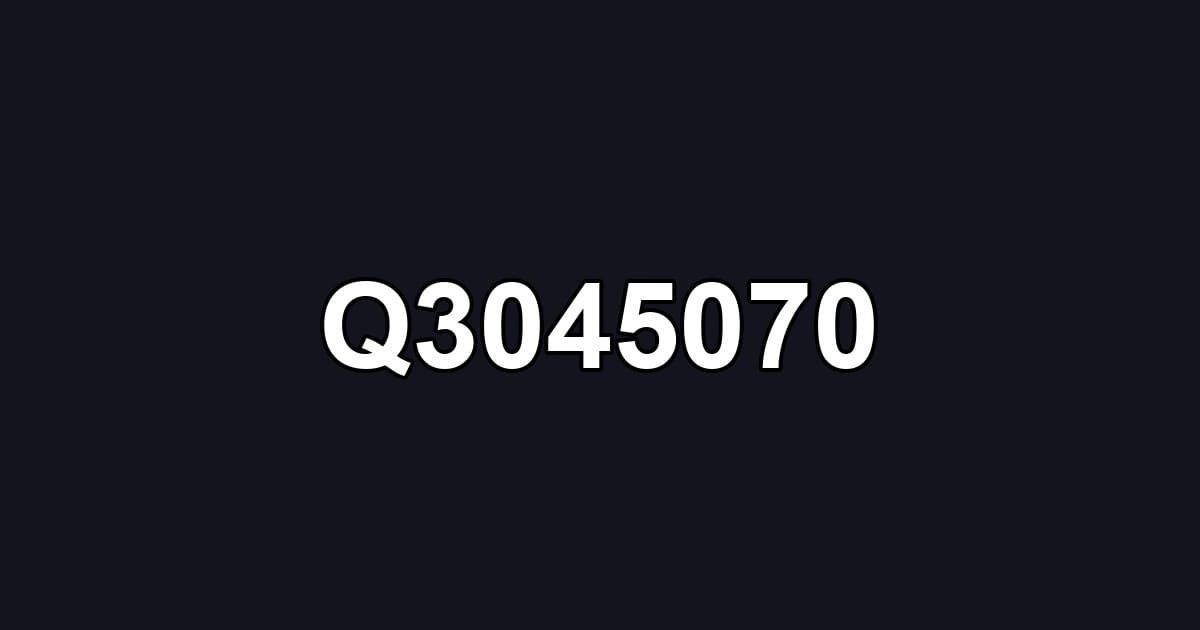 Q3045070