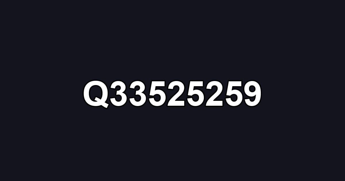 Q33525259
