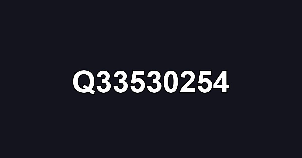 Q33530254