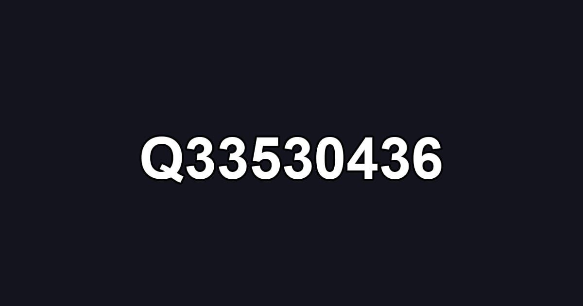 Q33530436