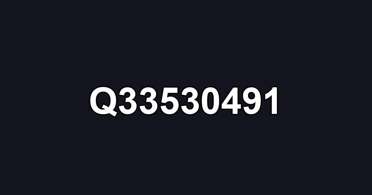 Q33530491