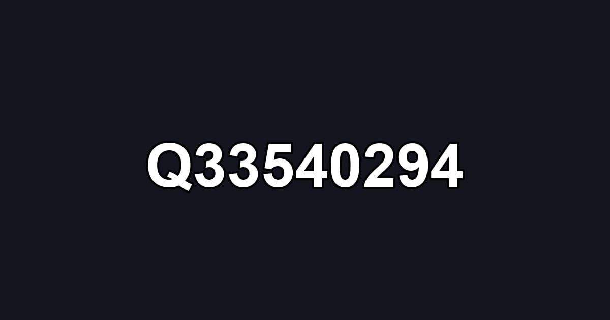 Q33540294