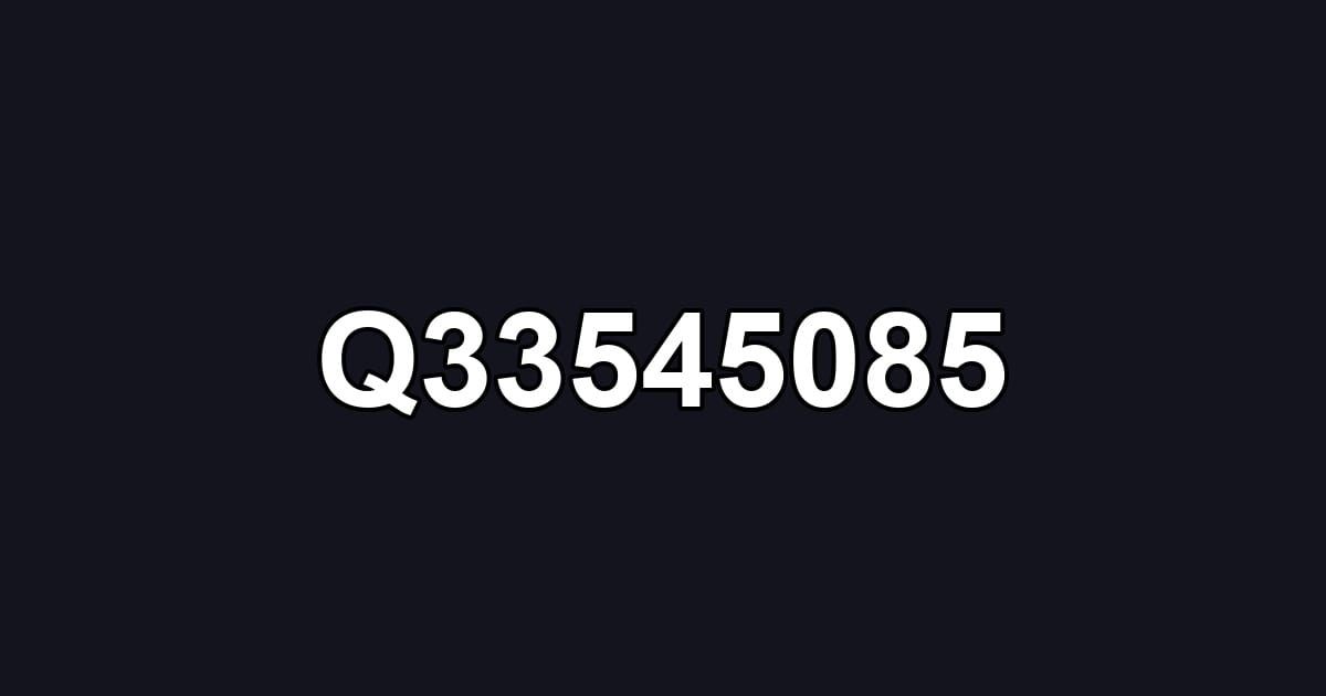 Q33545085