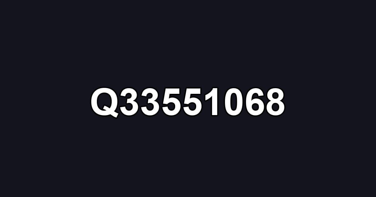 Q33551068