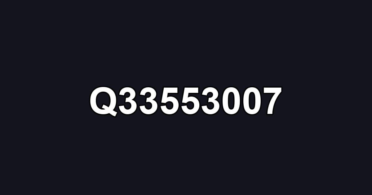 Q33553007