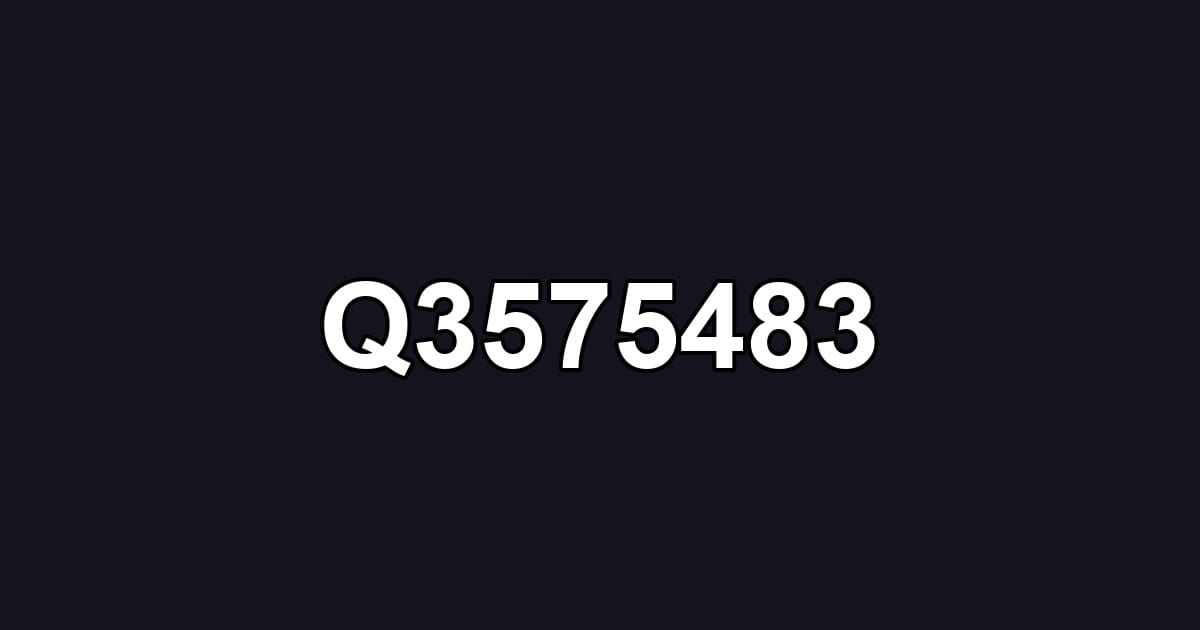 Q3575483