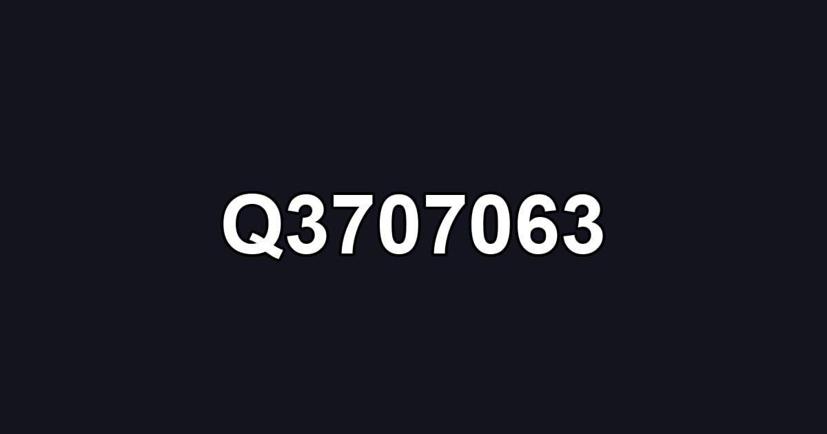 Q3707063