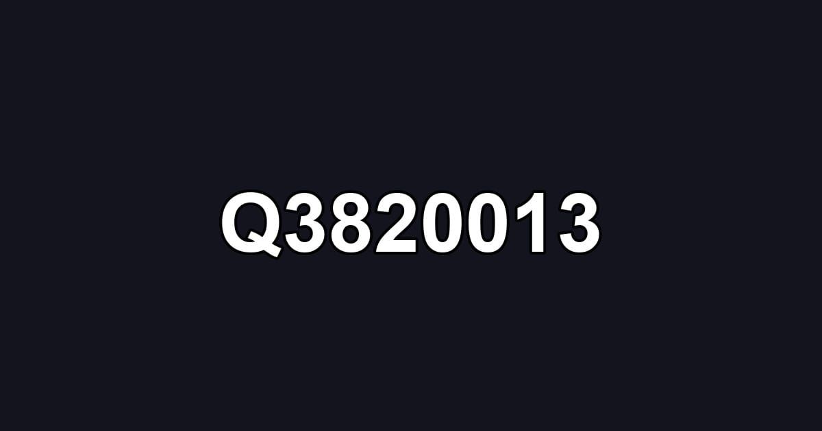 Q3820013