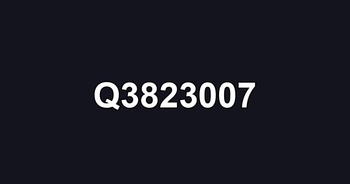 Q3823007