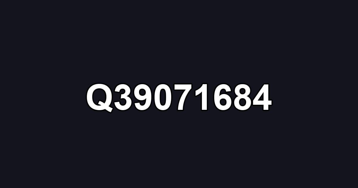 Q39071684