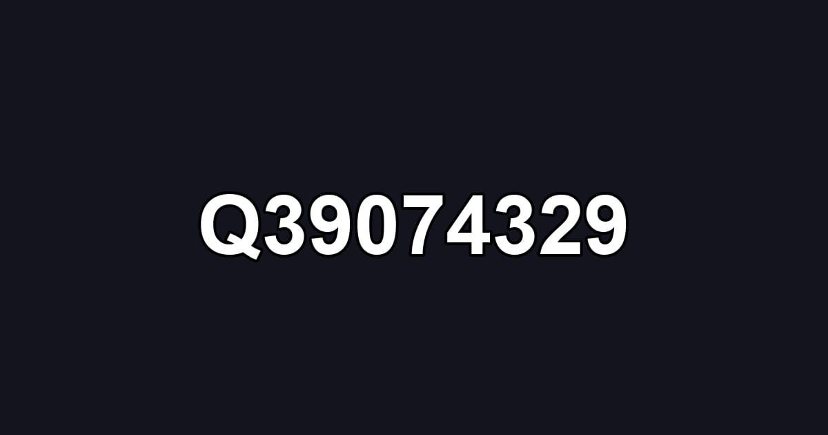 Q39074329