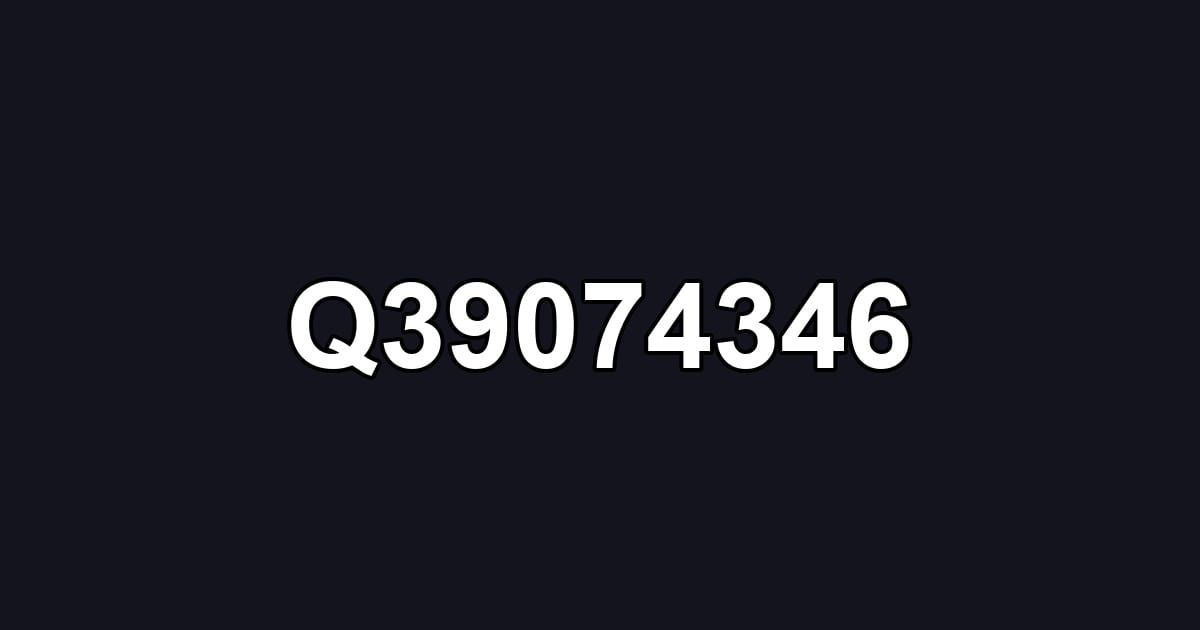 Q39074346