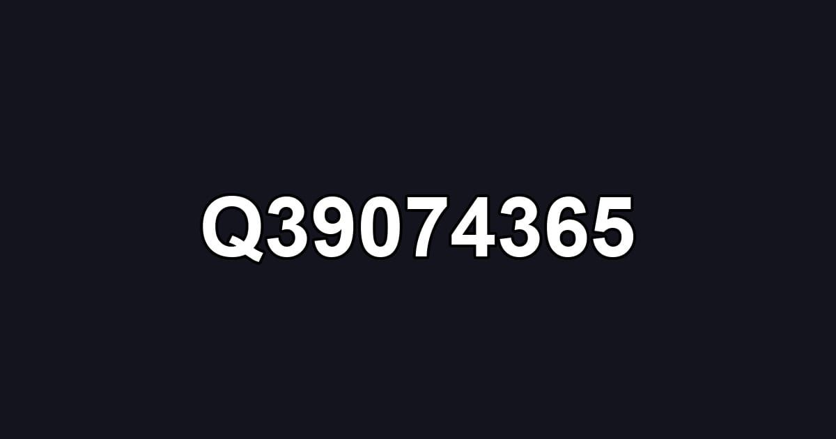 Q39074365