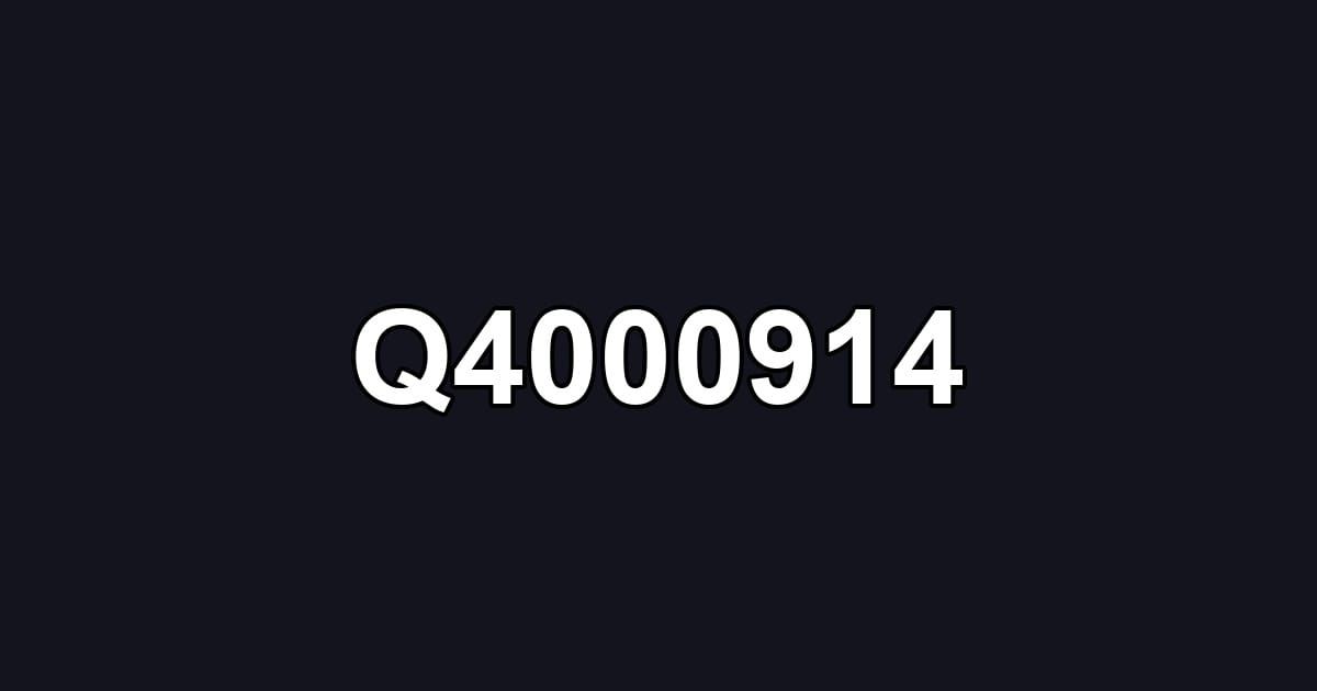 Q4000914