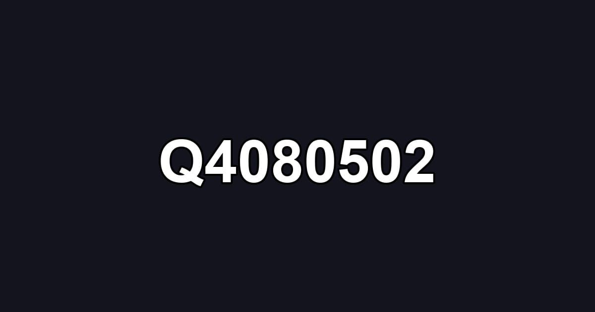 Q4080502