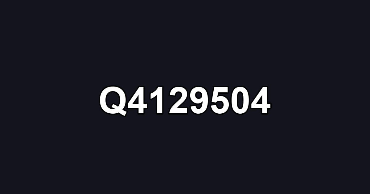 Q4129504