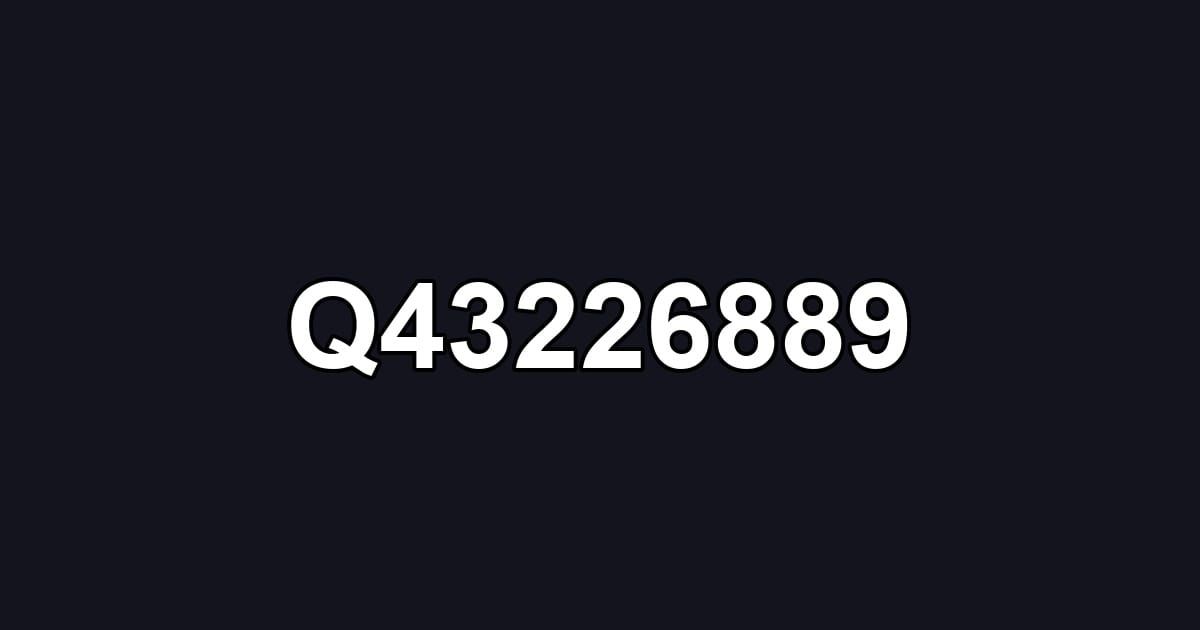 Q43226889