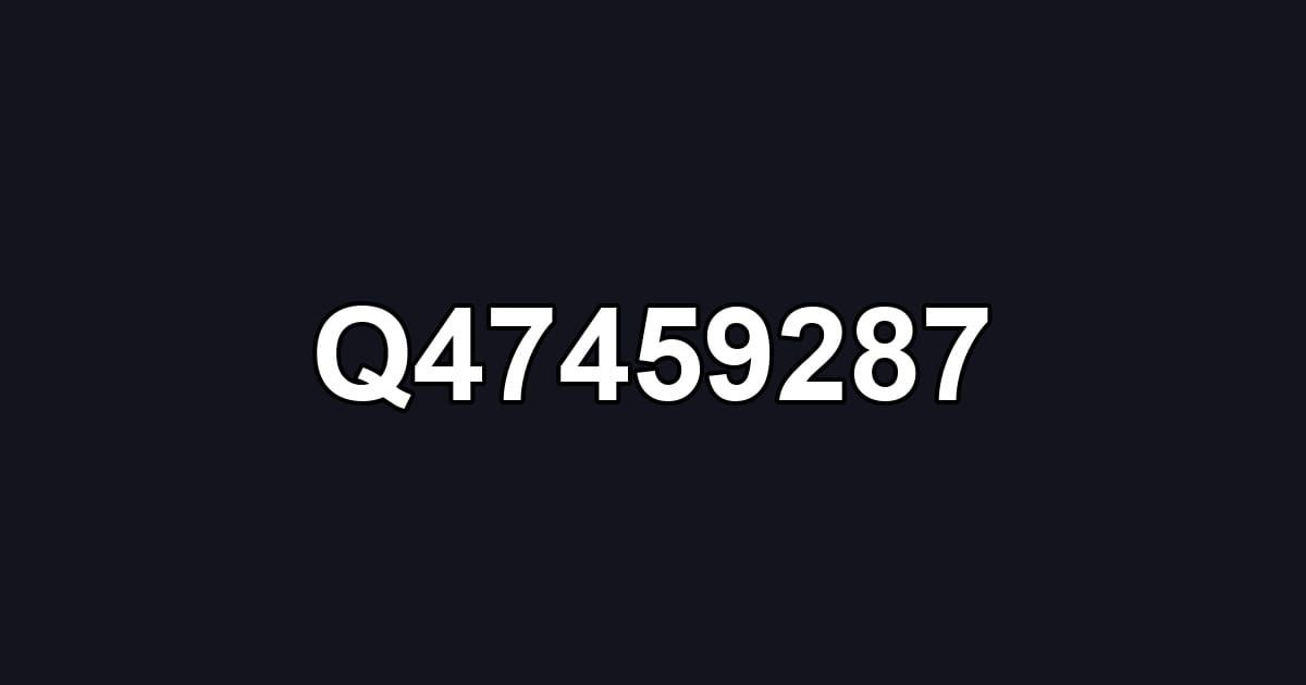 Q47459287