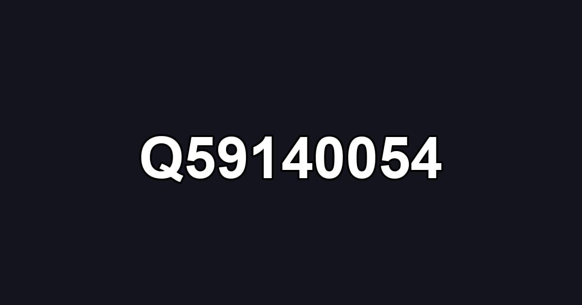 Q59140054