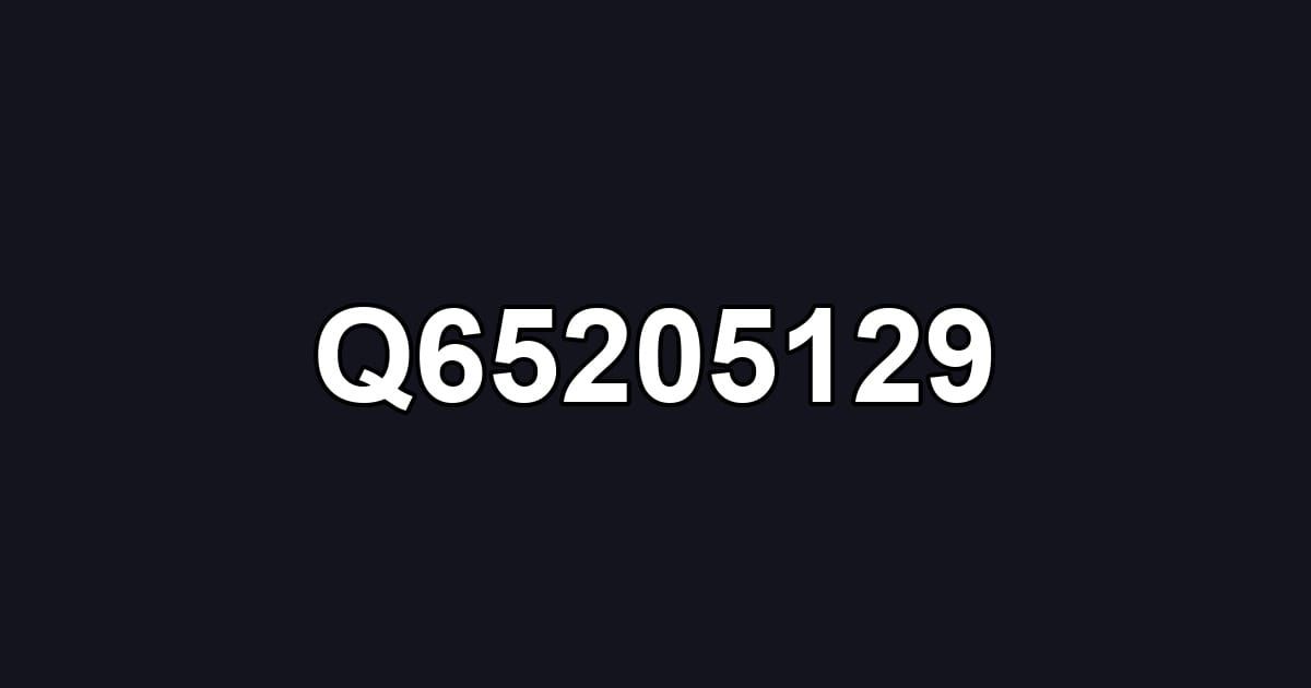 Q65205129