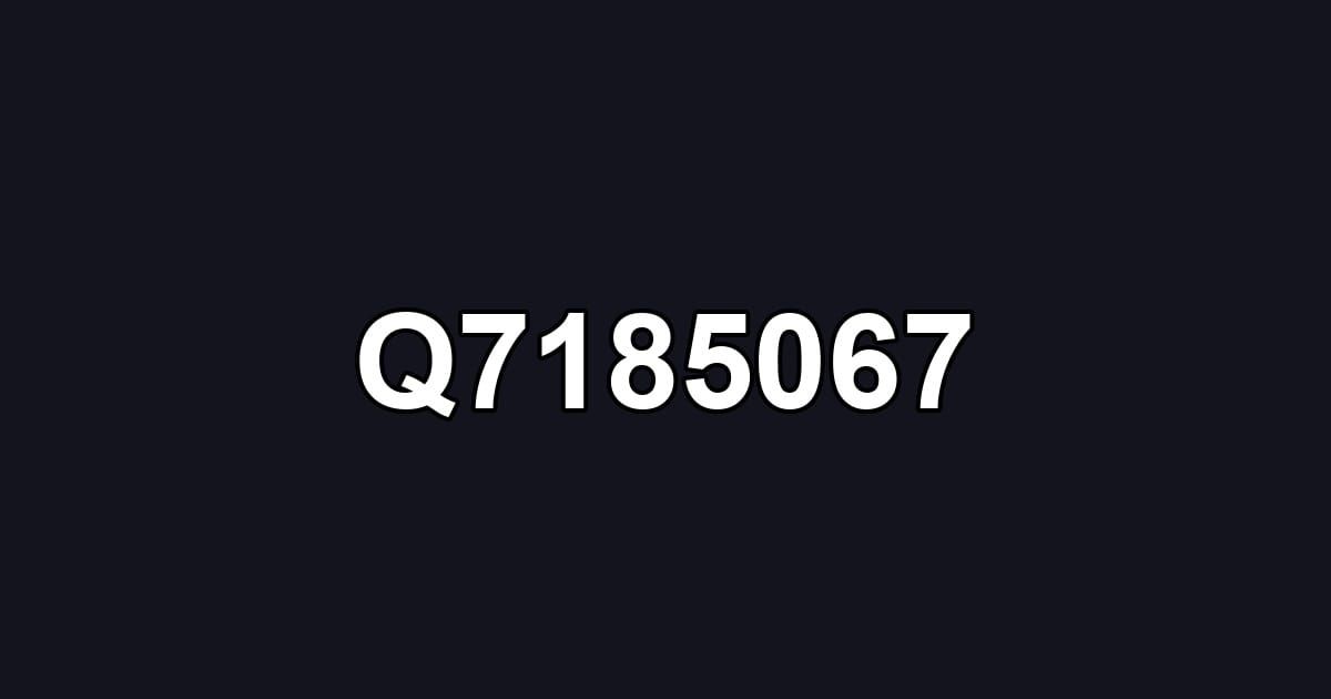 Q7185067