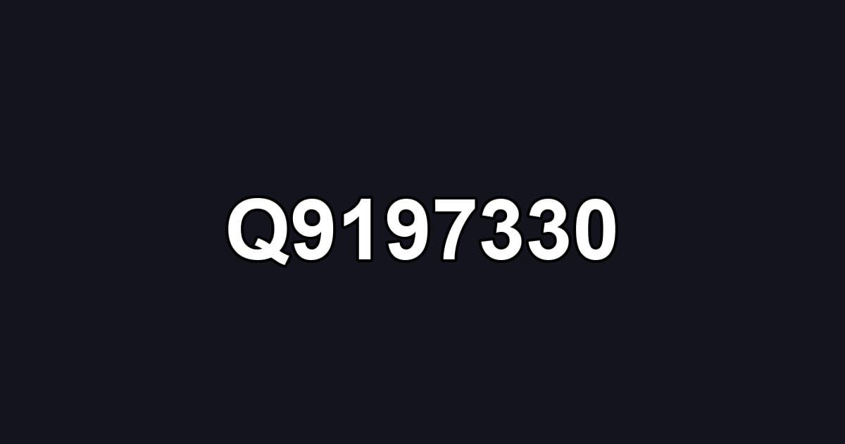 Q9197330