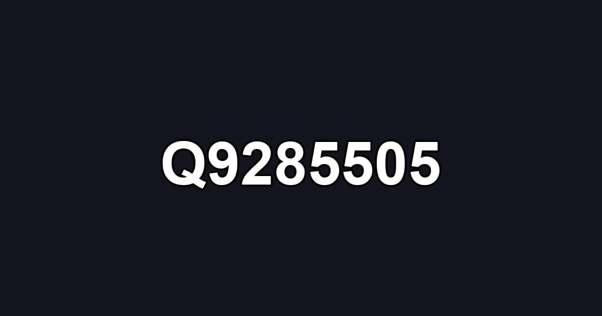 Q9285505