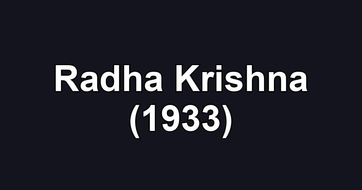 Radha Krishna (1933)