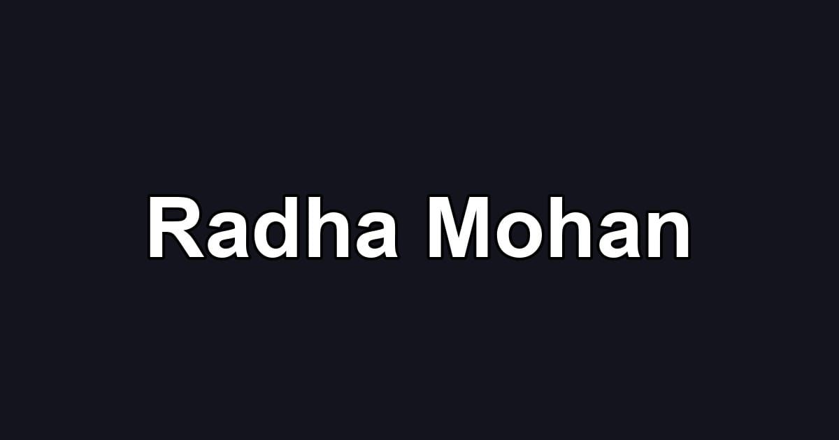 Radha Mohan