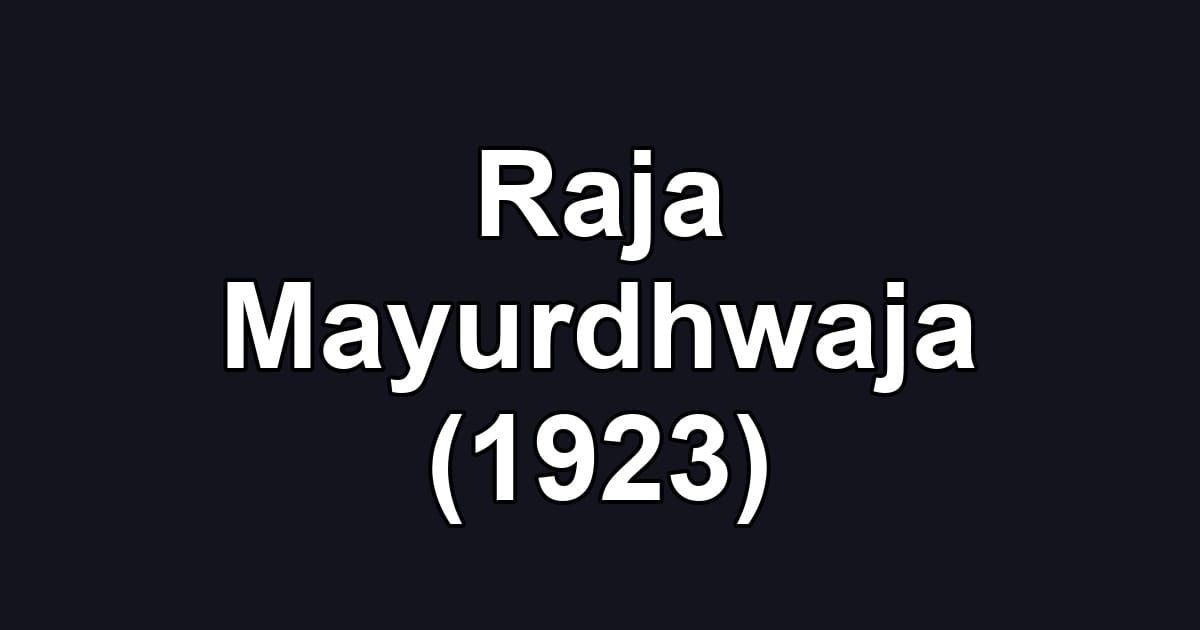 Raja Mayurdhwaja (1923)