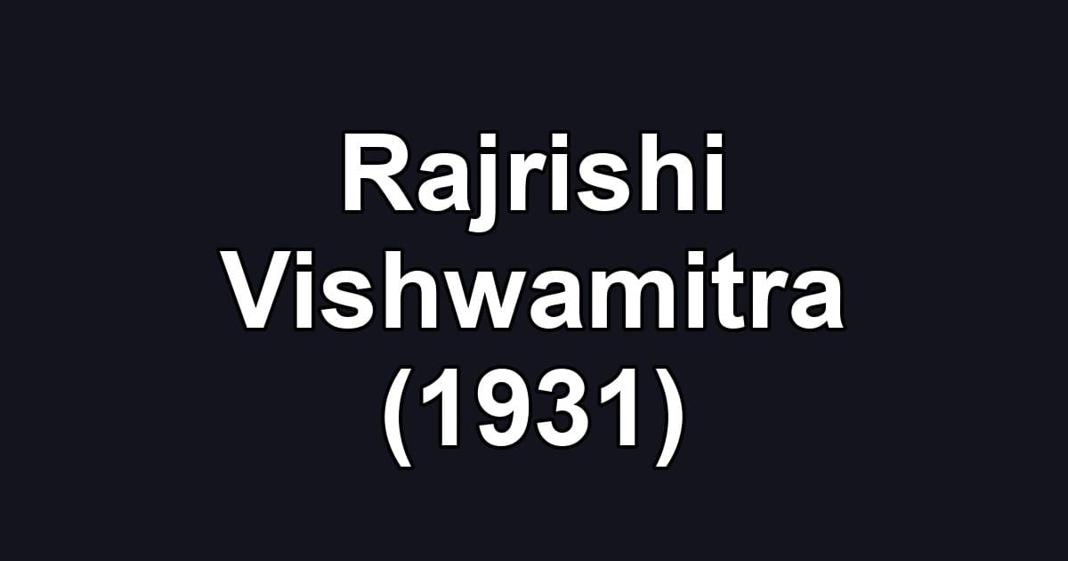 Rajrishi Vishwamitra (1931)