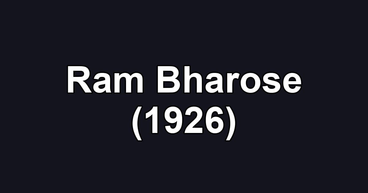 Ram Bharose (1926)