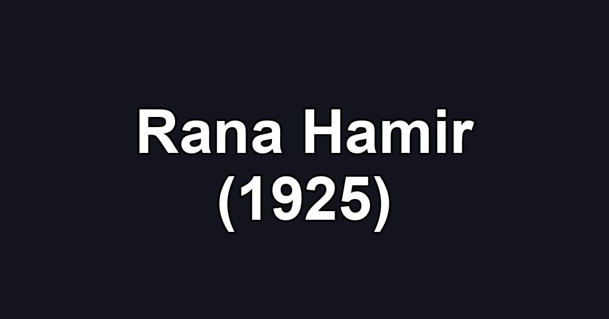 Rana Hamir (1925)