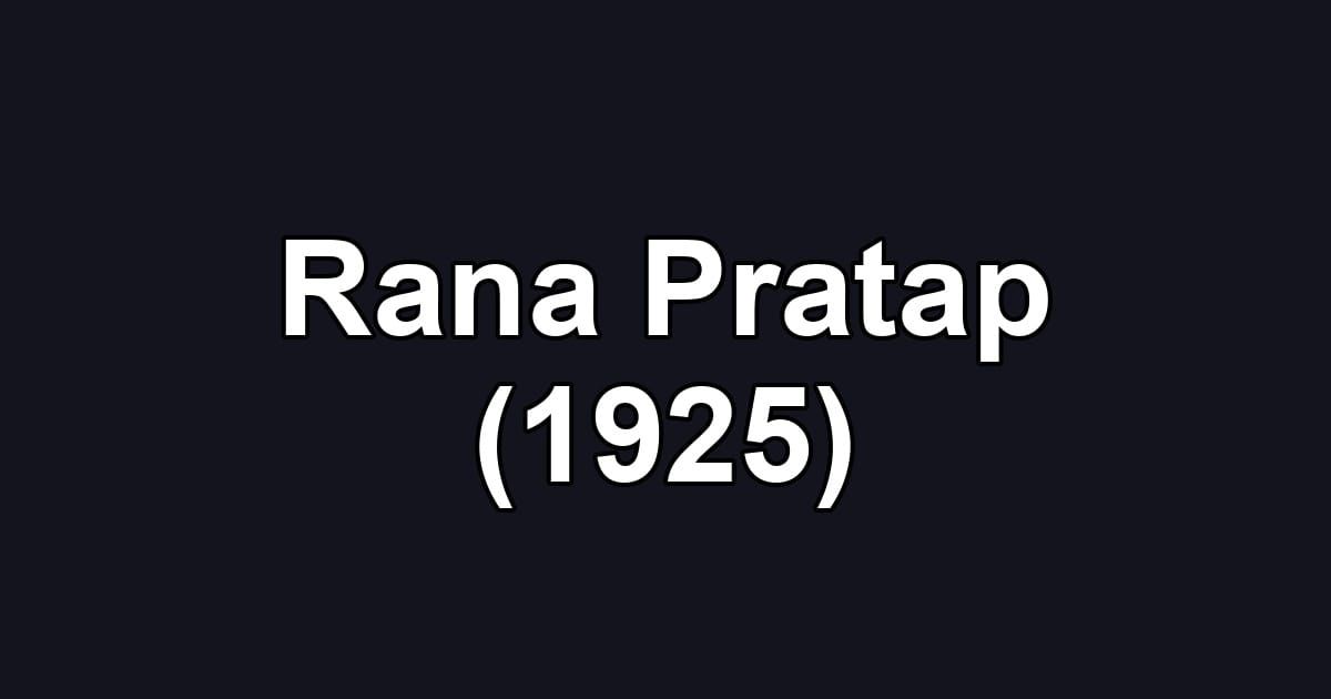 Rana Pratap (1925)
