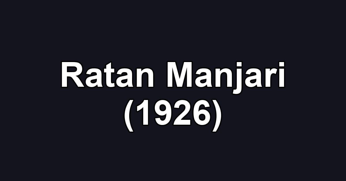 Ratan Manjari (1926)