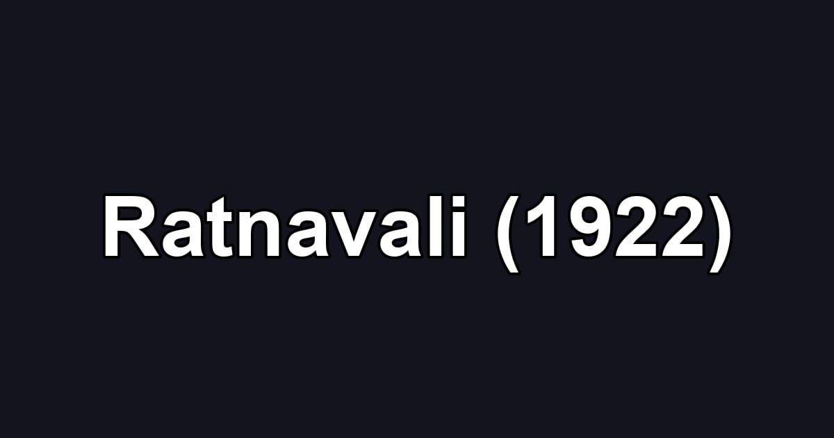 Ratnavali (1922)