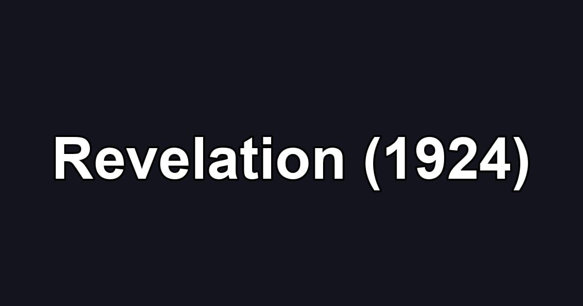 Revelation (1924)