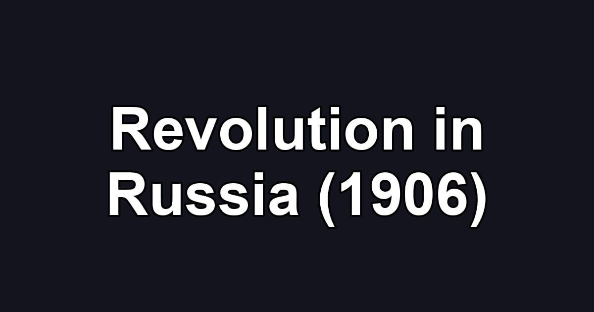 Revolution in Russia (1906)