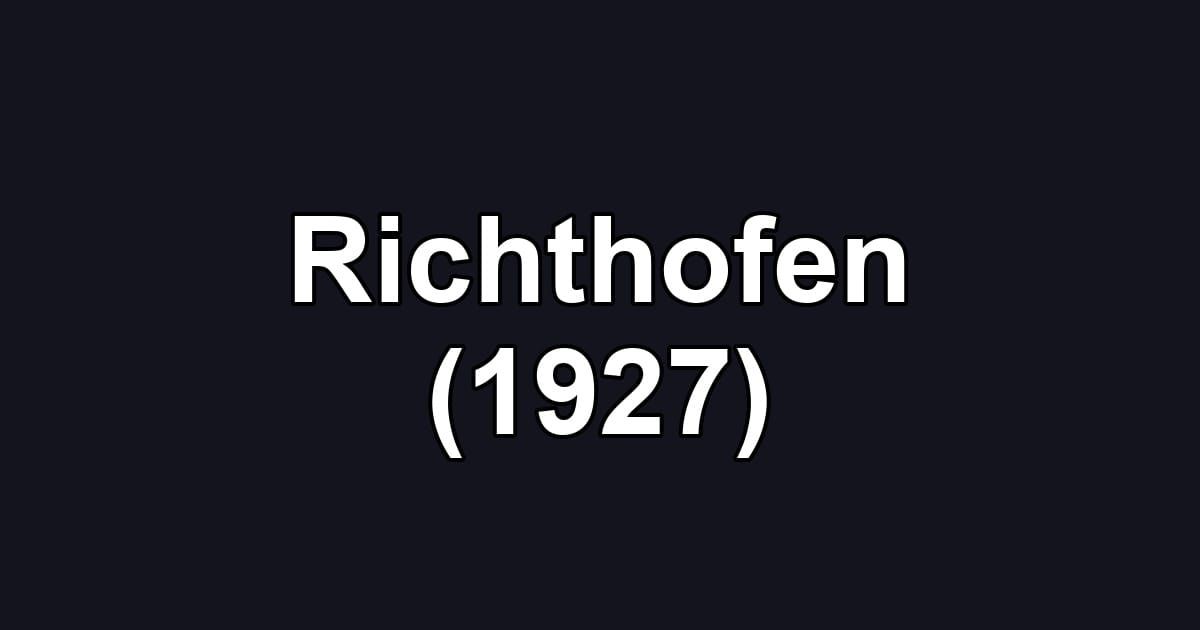 Richthofen (1927)