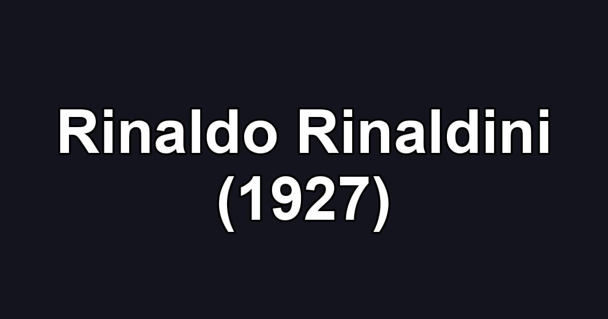 Rinaldo Rinaldini (1927)