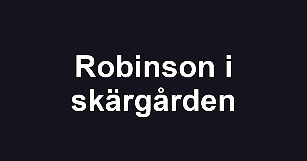 Robinson i skärgården