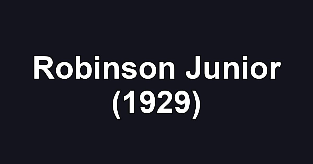 Robinson Junior (1929)