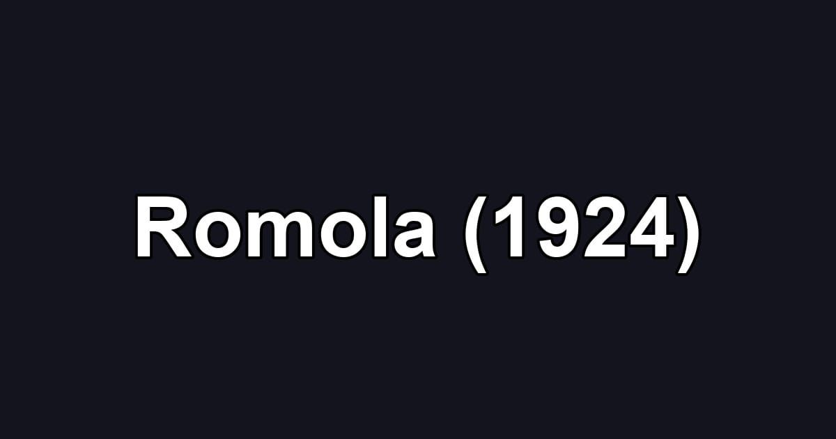 Romola (1924)